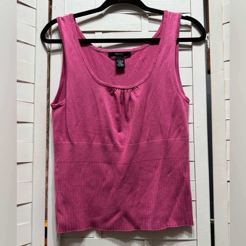 Ralsey Fuchsia Scoop Neck Knit Tank